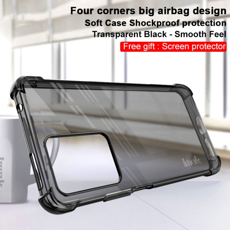 For Xiaomi Mi 11T Pro / Mi 11T IMAK All-inclusive Shockproof Airbag TPU Case with Screen Protector(Transparent Black) by imak
