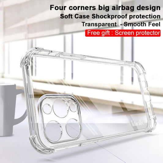 For iPhone 13 Pro IMAK All-inclusive Shockproof Airbag TPU Phone Case with Screen Protector (Transparent) by imak