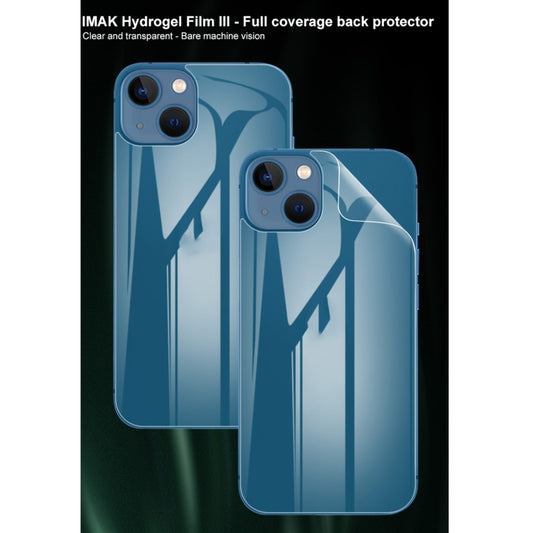 For iPhone 13 2pcs IMAK Curved Full Screen Hydrogel Film Back Protector by imak