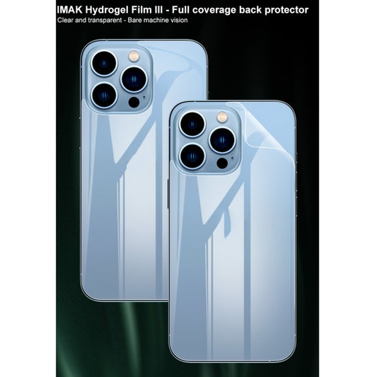 For iPhone 13 Pro 2pcs IMAK Curved Full Screen Hydrogel Film Back Protector by imak