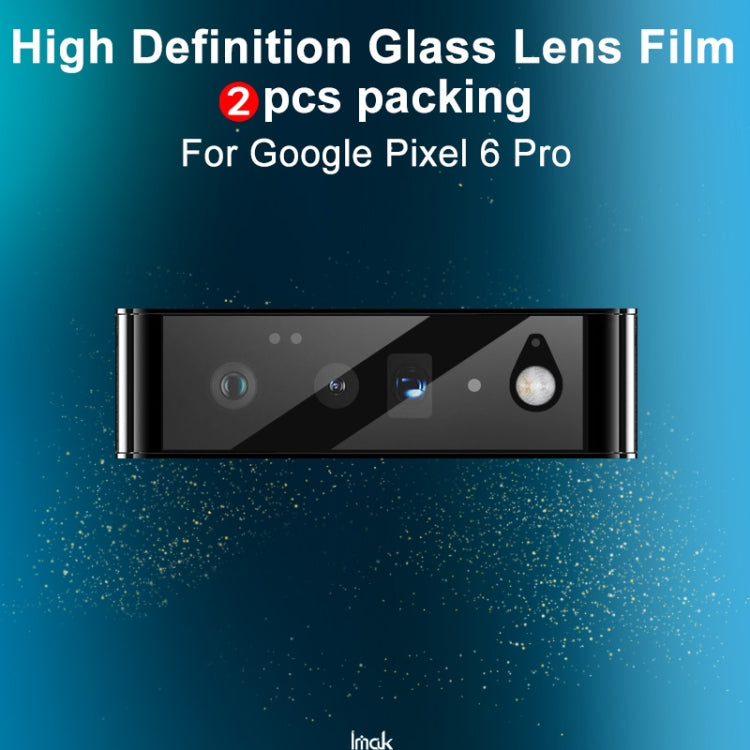 For Google Pixel 6 2 PCS IMAK HD Glass Rear Camera Lens Film by imak