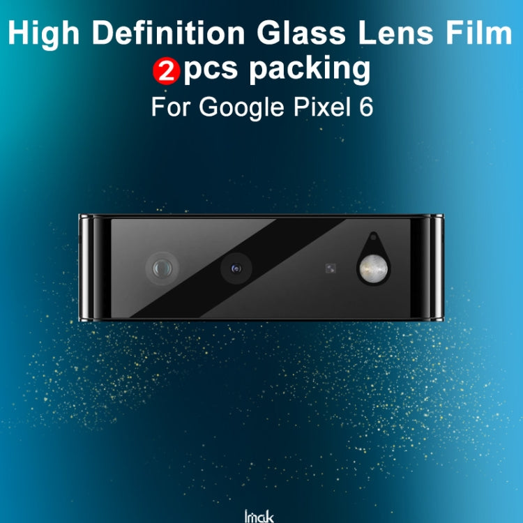 For Google Pixel 6 Pro 2 PCS IMAK HD Glass Rear Camera Lens Film by imak