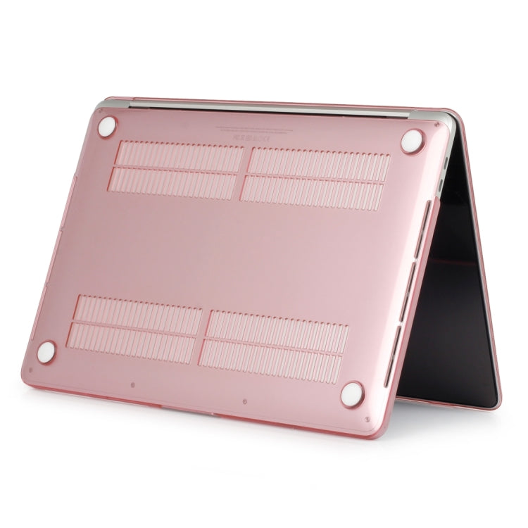 Laptop Crystal Style Protective Case For MacBook Pro 14.2 inch A2442 2021(Pink) by buy2fix