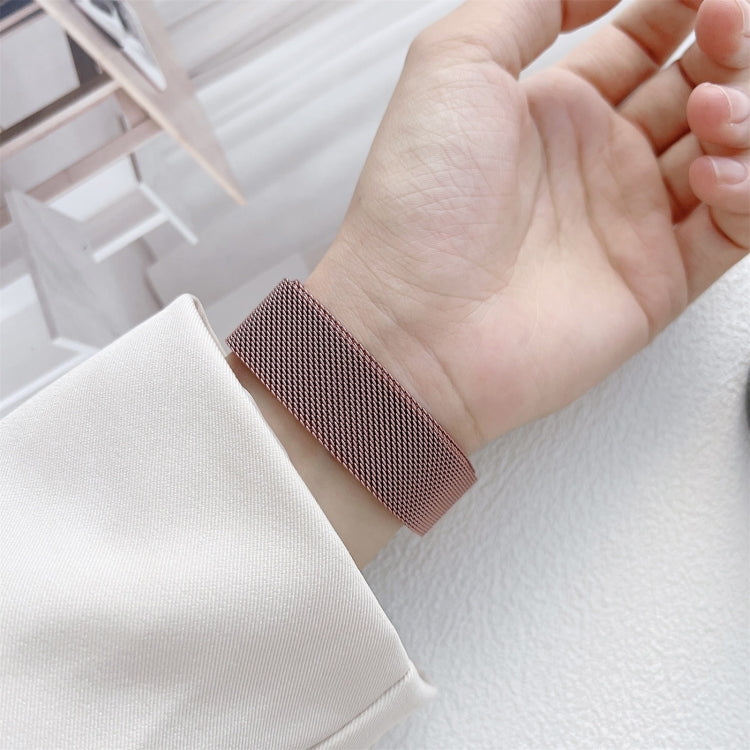 22mm Two Sections Milan Steel Watch Band(Silver) by buy2fix