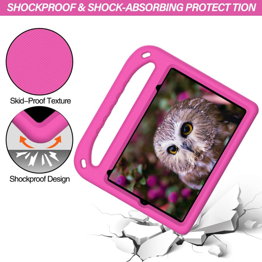 For iPad mini 2024 / mini 6 Handle Portable EVA Shockproof Tablet Case with Triangle Holder(Rose Red) - iPad mini 6 Cases by buy2fix | Online Shopping UK | buy2fix