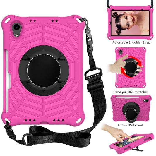 For iPad mini 2024 / mini 6 Spider King EVA Tablet Case with Shoulder Strap & Holder & Pen Slot(Rose Red) - iPad mini 6 Cases by buy2fix | Online Shopping UK | buy2fix