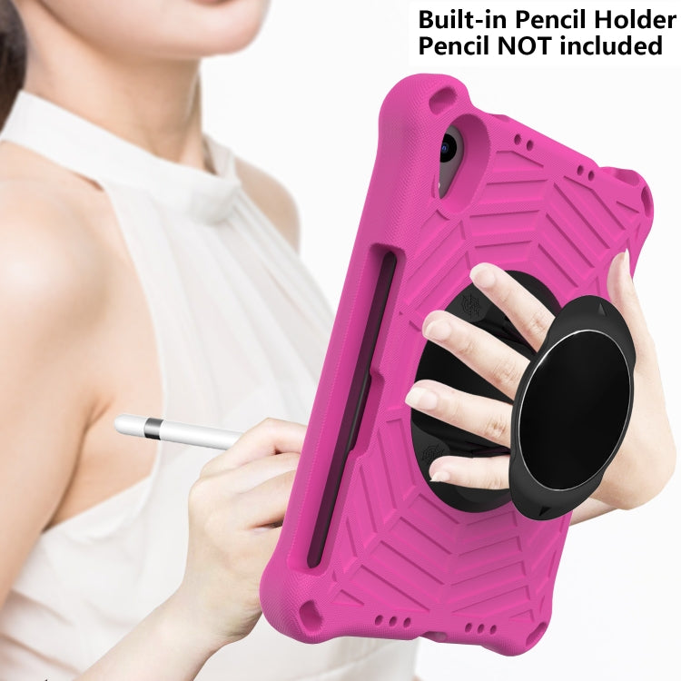 For iPad mini 2024 / mini 6 Spider King EVA Tablet Case with Shoulder Strap & Holder & Pen Slot(Rose Red) - iPad mini 6 Cases by buy2fix | Online Shopping UK | buy2fix