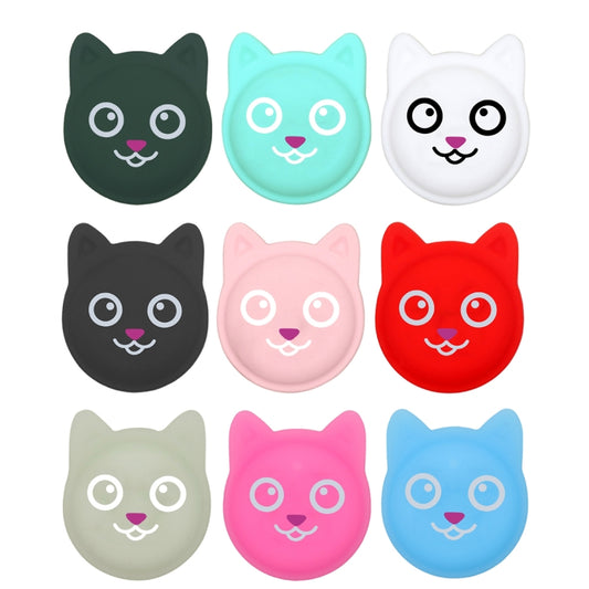 Hanhan Smile Cute Cartoon Pet Collar Anti-lost Tracker Silicone Case For AirTag(Red) by Mutural