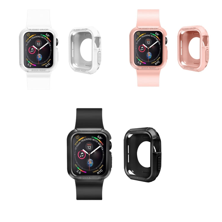 Silicone Shockproof Watch Protective Case For Apple Watch Series 9 / 8 / 7 41mm(Pink) by buy2fix
