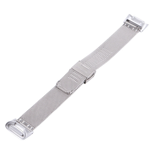 For Fitbit Charge 5 Milan Steel Double Buckles Strap Watch Band(Silver) by buy2fix