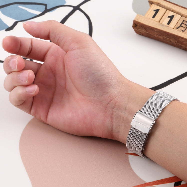 For Fitbit Charge 5 Milan Steel Double Buckles Strap Watch Band(Silver) by buy2fix