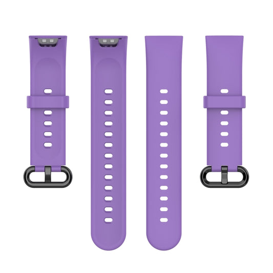 For Xiaomi Redmi Watch 2 Solid Color Silicone Strap Watch Band(Light Purple) by buy2fix