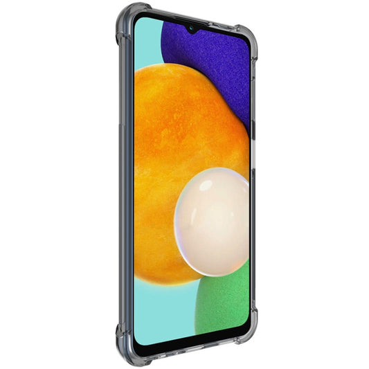 For Samsung Galaxy A13 5G imak All-inclusive Shockproof Airbag TPU Phone Case with Screen Protector(Transparent Black) by imak