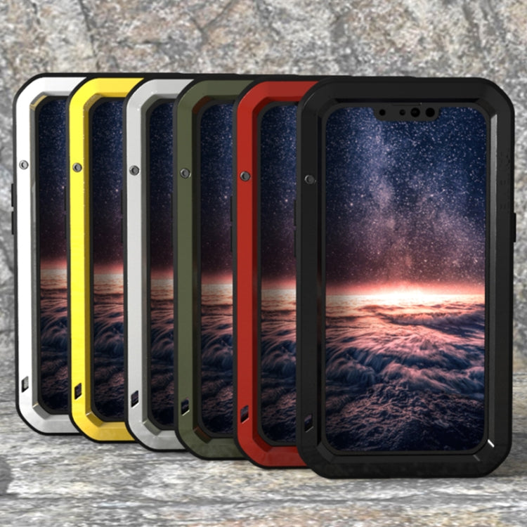 For iPhone 13 LOVE MEI Metal Shockproof Life Waterproof Dustproof Protective Phone Case(White) by LOVE MEI