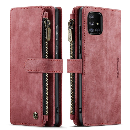 For Samsung Galaxy A71 4G CaseMe-C30 Multifunctional Horizontal Flip PU + TPU Phone Case(Red) - Galaxy Phone Cases by CaseMe | Online Shopping UK | buy2fix
