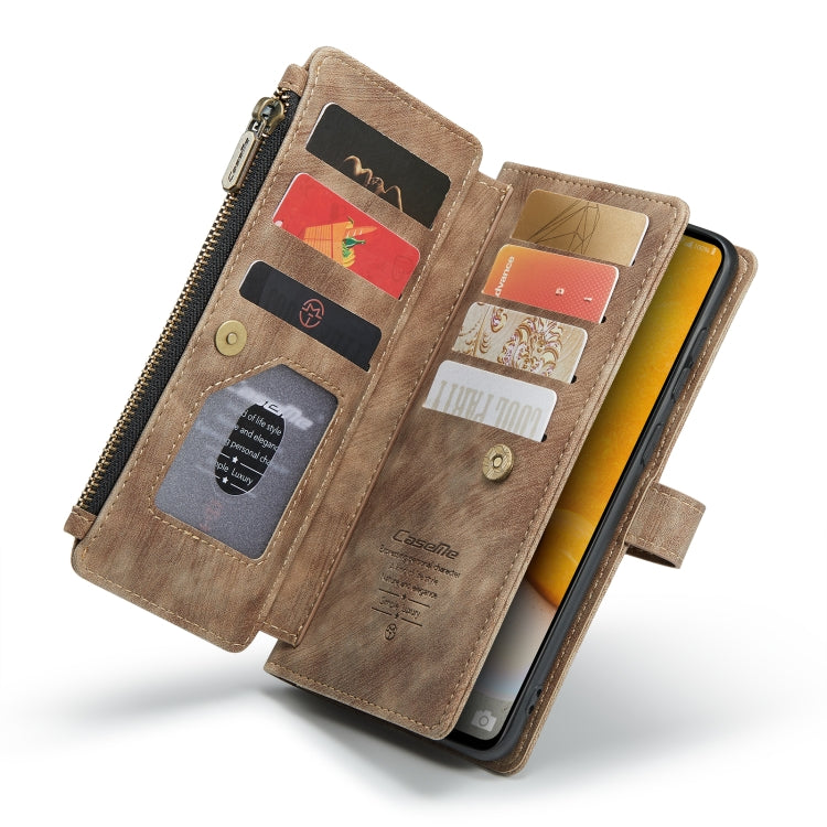 For Samsung Galaxy A72 CaseMe-C30 Multifunctional Horizontal Flip PU + TPU Phone Case(Brown) - Galaxy Phone Cases by CaseMe | Online Shopping UK | buy2fix
