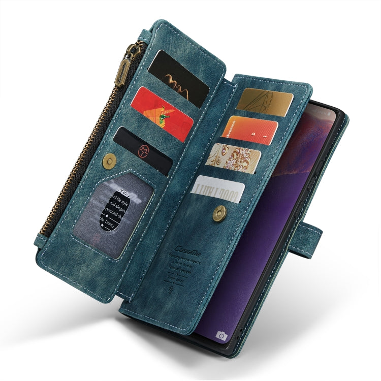 For Samsung Galaxy Note20 CaseMe-C30 Multifunctional Horizontal Flip PU + TPU Phone Case(Blue) - Galaxy Note20 Cases by CaseMe | Online Shopping UK | buy2fix