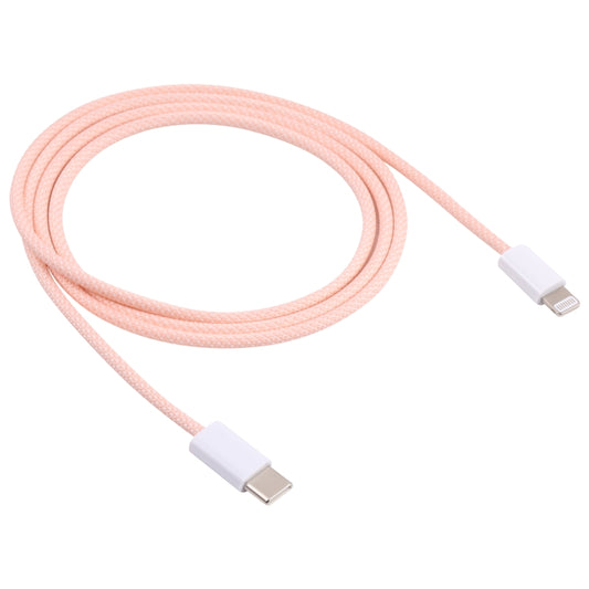 12W PD USB-C / Type-C to 8 Pin Data Cable, Cable Length: 1m(Pink) by buy2fix