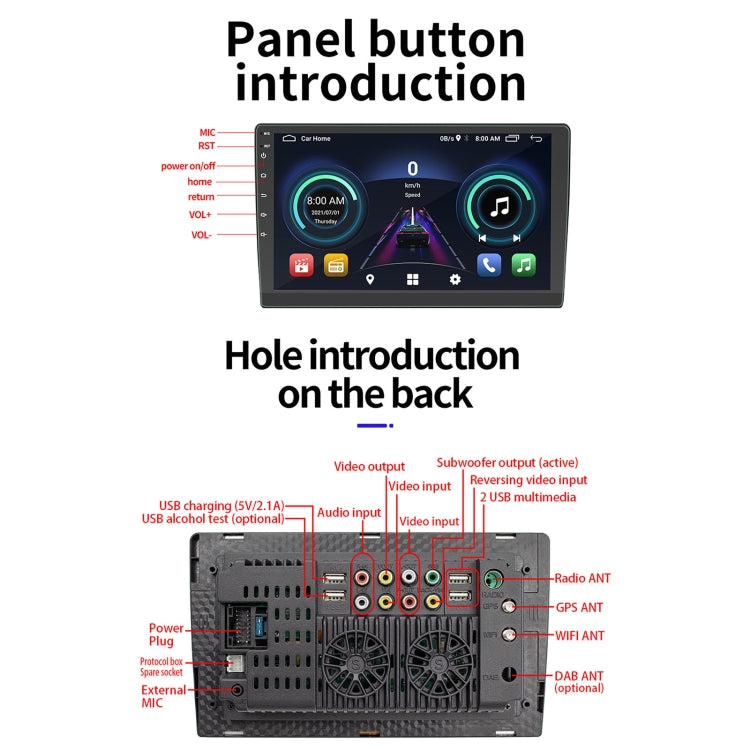 S-9090 9 inch HD Screen Car Android Player GPS Navigation Bluetooth Touch Radio, Support Mirror Link & FM & WIFI & Steering Wheel Control, Style:Standard Version+Carplay - Car MP3 & MP4 & MP5 by buy2fix | Online Shopping UK | buy2fix