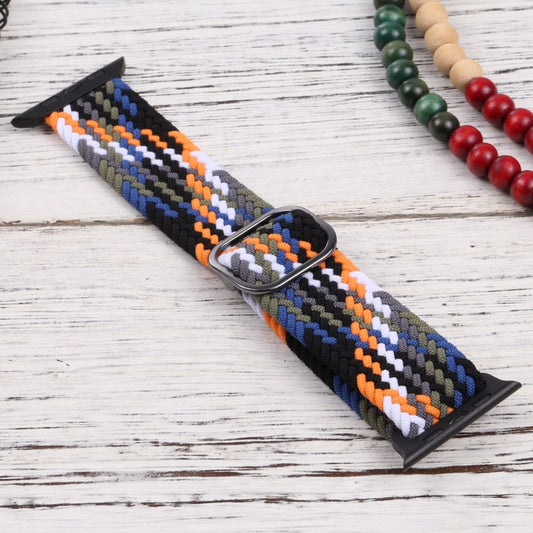 Nylon Braid Strap Watch Band For Apple Watch Ultra 49mm&Watch Ultra 2 49mm / Series 9&8&7 45mm / SE 3&SE 2&6&SE&5&4 44mm / 3&2&1 42mm(10) by buy2fix