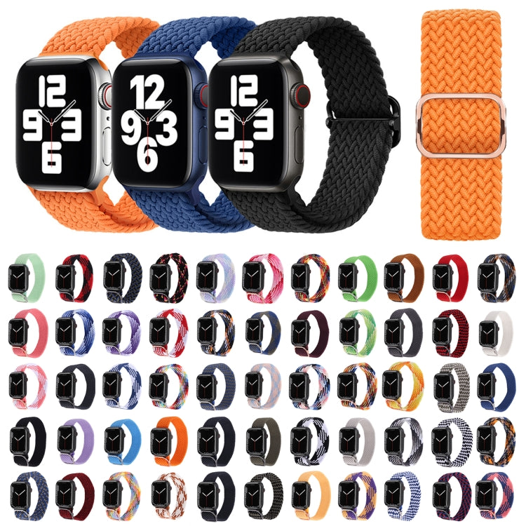 Nylon Braid Strap Watch Band For Apple Watch Ultra 49mm&Watch Ultra 2 49mm / Series 9&8&7 45mm / SE 3&SE 2&6&SE&5&4 44mm / 3&2&1 42mm(7) by buy2fix