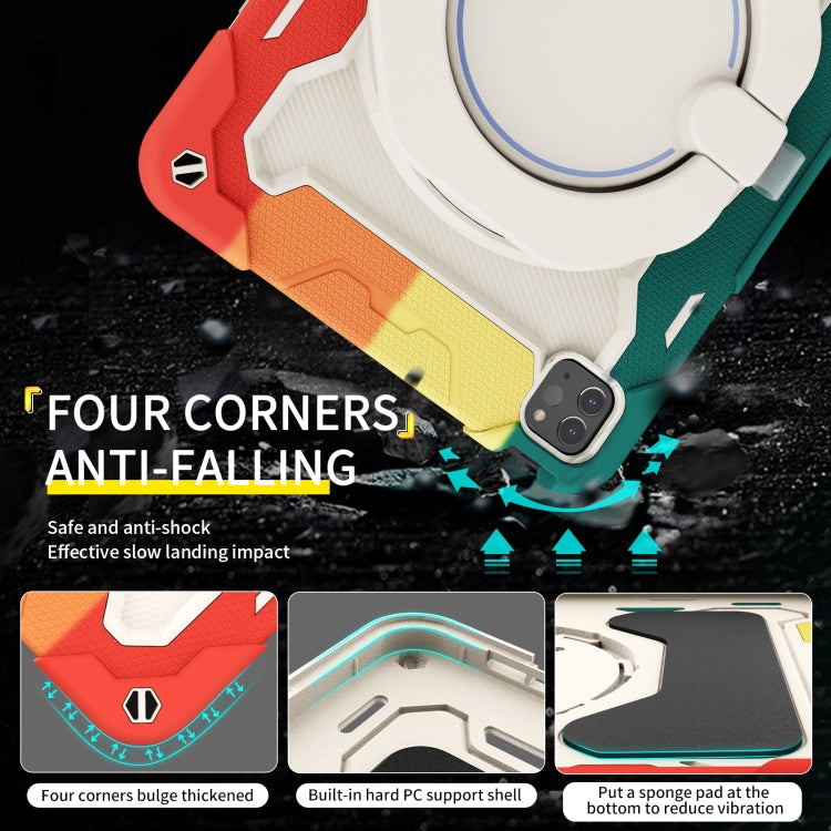 Armor Contrast Color Silicone + PC Tablet Case For iPad Pro 11 2022 / 2021 / 2020 / 2018 / Air 2020 10.9 (Black) - iPad Pro 11 (2022/2021) Cases by buy2fix | Online Shopping UK | buy2fix