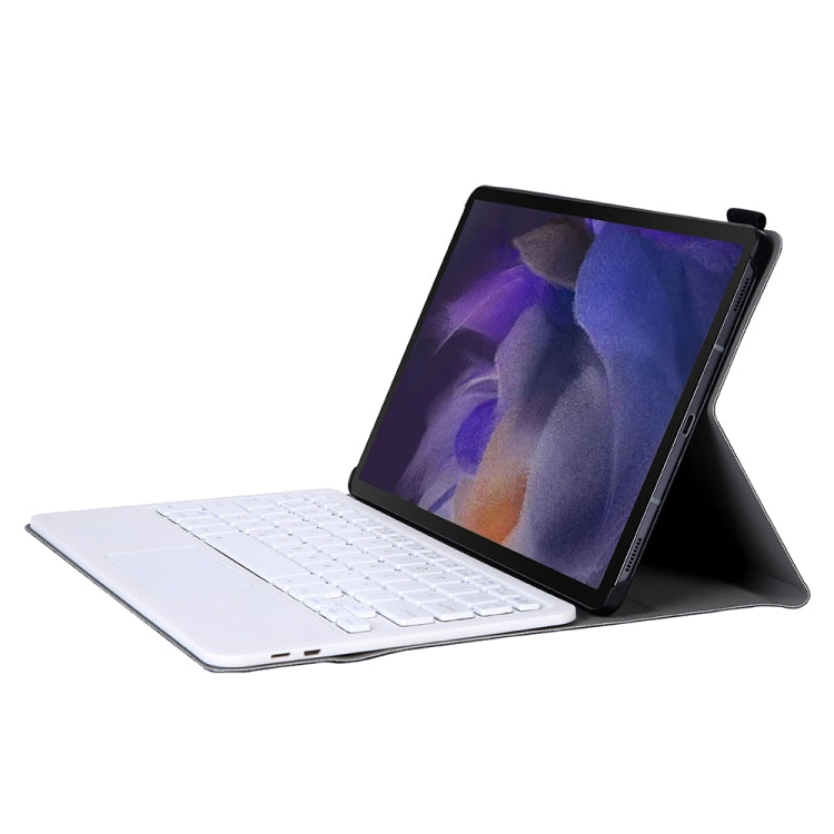 A08-A Ultra-thin Bluetooth Keyboard Leather Case with Touchpad For Samsung Galaxy Tab A8 2021 SM-X205 / SM-X200(Gold) by buy2fix