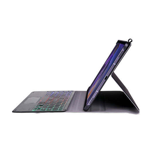 A08-AS Ultra-thin Backlight Bluetooth Keyboard Leather Case with Touchpad For Samsung Galaxy Tab A8 2021 SM-X205 / SM-X200(Black) by buy2fix