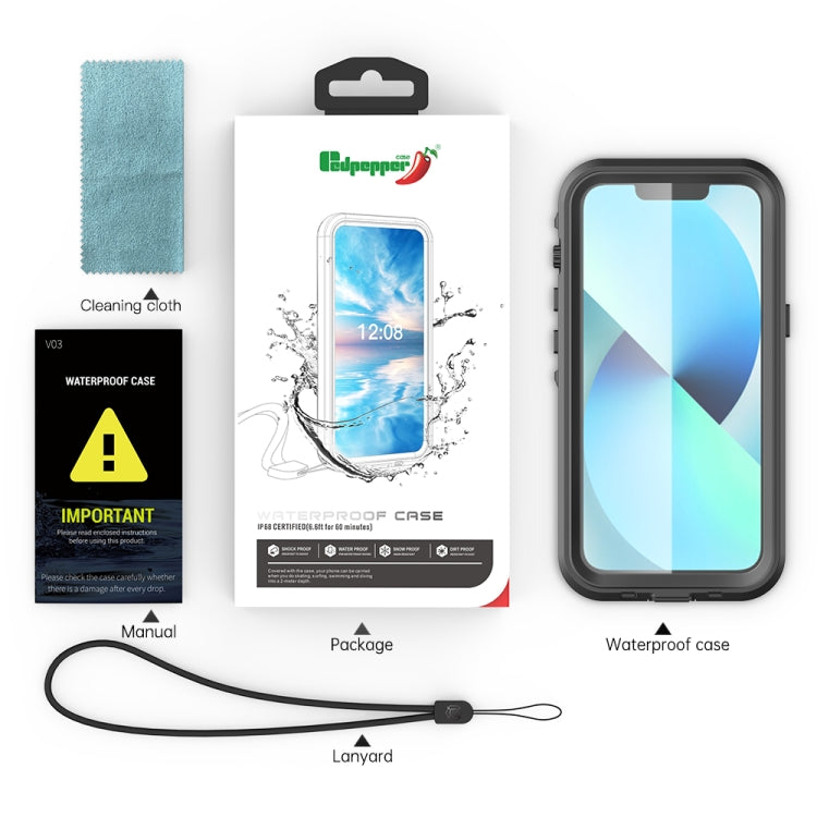 For iPhone 13 PC + TPU + PET Shockproof Magsafe Waterproof Phone Case(Grass Blue) - iPhone 13 Cases by buy2fix | Online Shopping UK | buy2fix