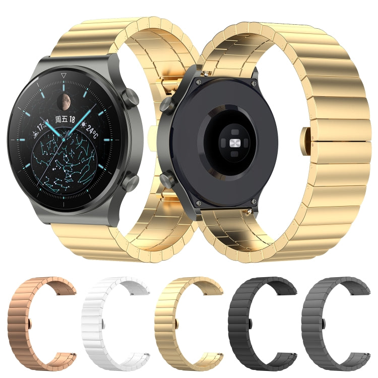 For Huawei Watch GT 3 42mm 20mm One-bead Steel Watch Band(Silver) by buy2fix