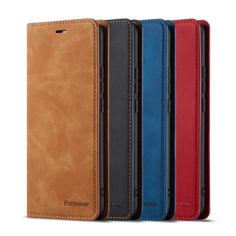 For Huawei Mate 20 Pro Forwenw Dream Series Oil Edge Strong Magnetism Horizontal Flip Leather Case with Holder & Card Slots & Wallet & Photo Frame(Brown) - Huawei Cases by Forwenw | Online Shopping UK | buy2fix