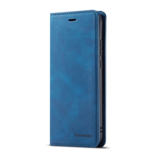 For Huawei P20 Lite Forwenw Dream Series Oil Edge Strong Magnetism Horizontal Flip Leather Case with Holder & Card Slots & Wallet & Photo Frame(Blue) - Huawei Cases by Forwenw | Online Shopping UK | buy2fix