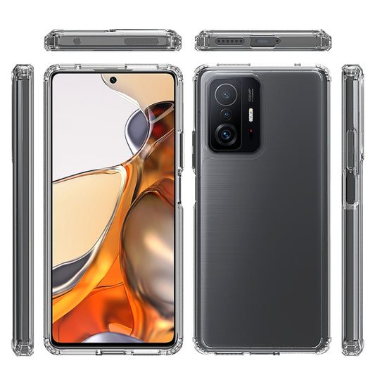 For Xiaomi Mi 11T / 11T Pro Shockproof Scratchproof TPU + Acrylic Protective Phone Case(Black) by buy2fix