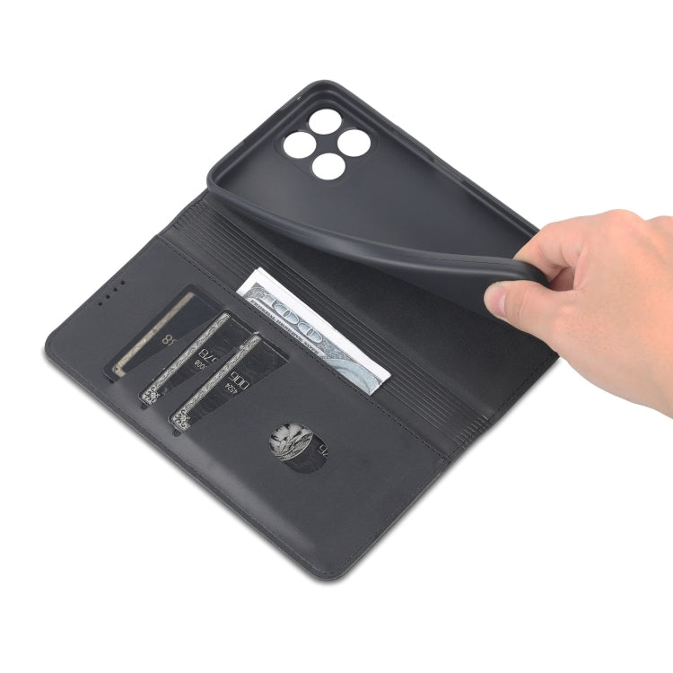 For Honor X30i AZNS Magnetic Calf Texture Horizontal Flip Leather Phone Case(Black) - Honor Cases by AZNS | Online Shopping UK | buy2fix