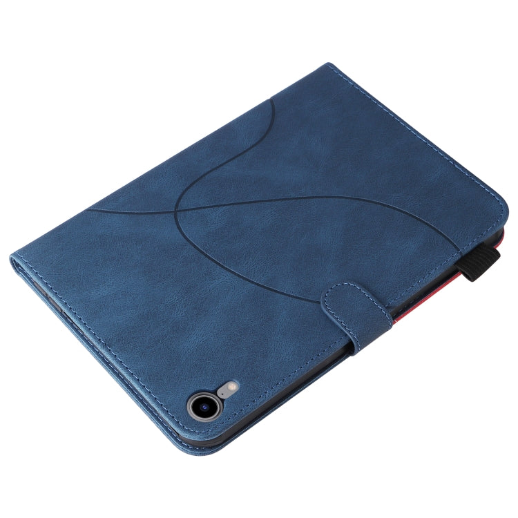 Dual-color Splicing Horizontal Flip Leather Tablet Case For iPad mini 6(Blue) - More iPad Cases by buy2fix | Online Shopping UK | buy2fix
