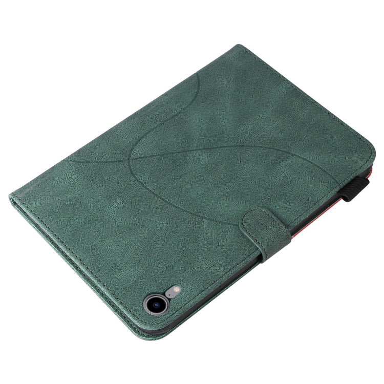 Dual-color Splicing Horizontal Flip Leather Tablet Case For iPad mini 6(Green) - More iPad Cases by buy2fix | Online Shopping UK | buy2fix