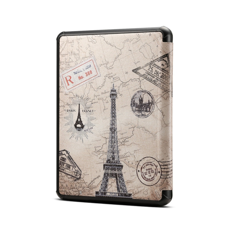 For Amazon Kindle Paperwhite 5 2021 Pattern PU Leather Tablet Case(Eiffel Tower) by buy2fix