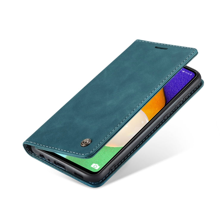 For Samsung Galaxy A53 5G CaseMe 013 Multifunctional Horizontal Flip Leather Phone Case(Blue) by CaseMe