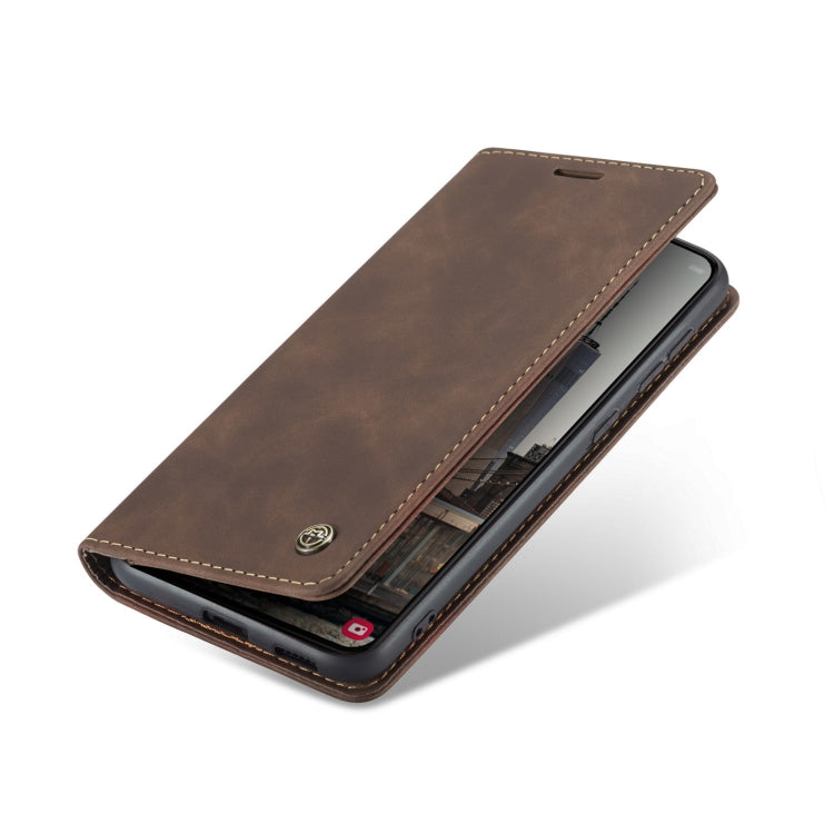 For Samsung Galaxy S22 CaseMe 013 Multifunctional Horizontal Flip Leather Phone Case(Coffee) by CaseMe