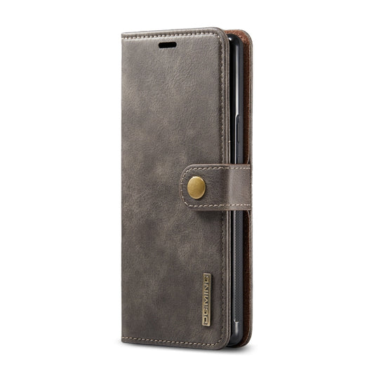 For Google Pixel 6 Pro DG.MING Crazy Horse Texture Detachable Magnetic Leather Phone Case(Grey) by DG.MING