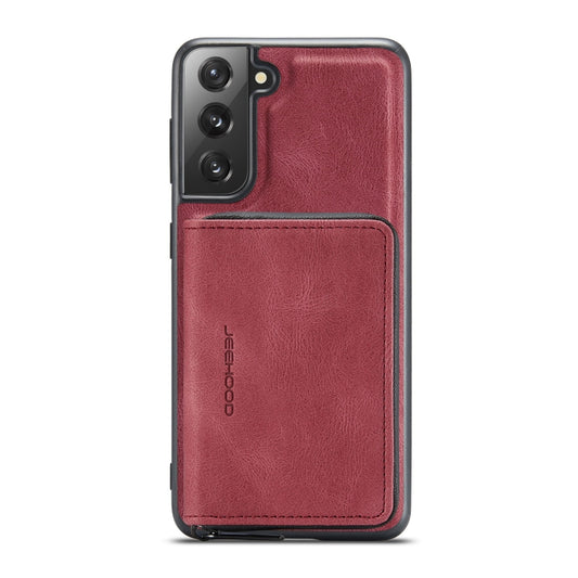 For Samsung Galaxy S22+ 5G JEEHOOD Magnetic Zipper Horizontal Flip Phone Leather Case(Red) - Galaxy S22+ 5G Cases by JEEHOOD | Online Shopping UK | buy2fix