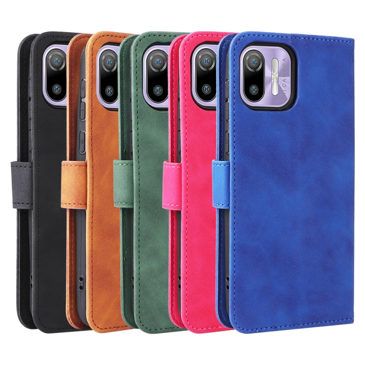 For Ulefone Note 6 Skin Feel Magnetic Flip Leather Phone Case(Rose Gold) by buy2fix
