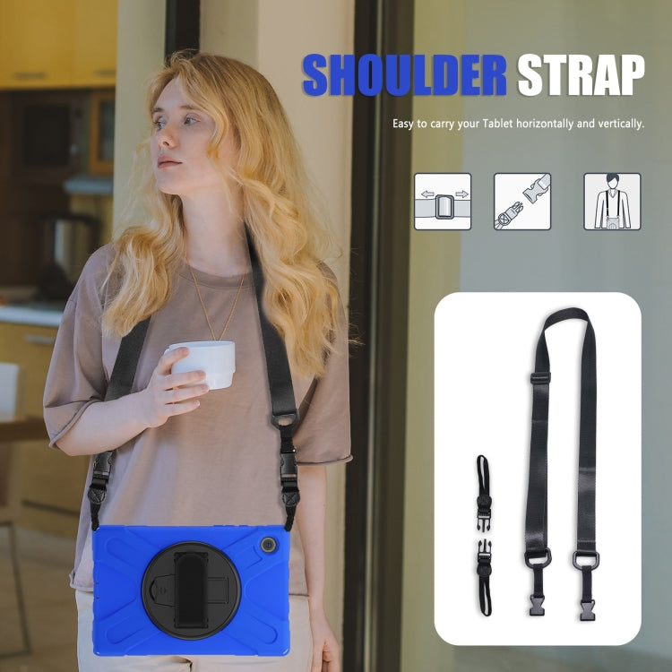 For Samsung Galaxy Tab A8 10.5 2021 Silicone + PC Tablet Case(Blue) - Other Galaxy Tab PC by buy2fix | Online Shopping UK | buy2fix