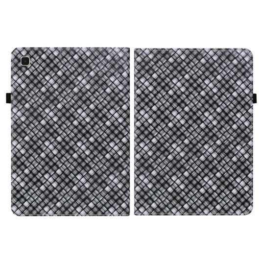For Samsung Galaxy Tab A7 10.4 2020 Color Weave Smart Leather Tablet Case(Black) by buy2fix