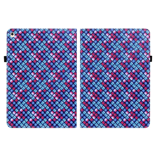 Color Weave Smart Leather Tablet Case For iPad 10.2 2019/Air 2019/10.5/10.2 2020/2021(Blue) - iPad Air (2022) / (2020) 10.9 Cases by buy2fix | Online Shopping UK | buy2fix