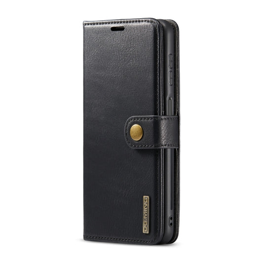 For Samsung Galaxy A13 4G DG.MING Crazy Horse Texture Detachable Magnetic Leather Phone Case(Black) by DG.MING