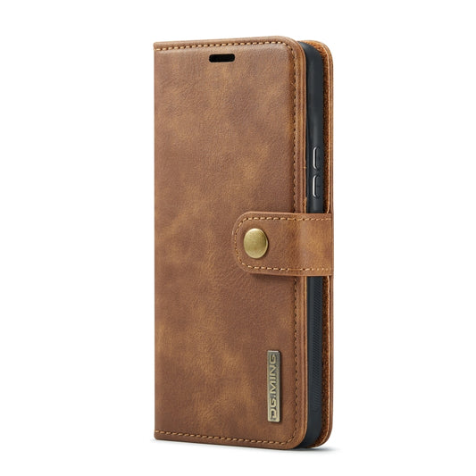 For Samsung Galaxy A53 5G DG.MING Crazy Horse Texture Detachable Magnetic Leather Phone Case(Brown) by DG.MING