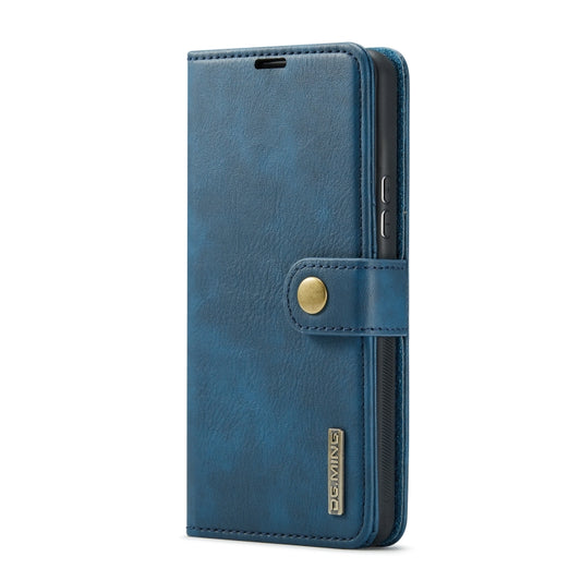 For Samsung Galaxy A53 5G DG.MING Crazy Horse Texture Detachable Magnetic Leather Phone Case(Blue) by DG.MING