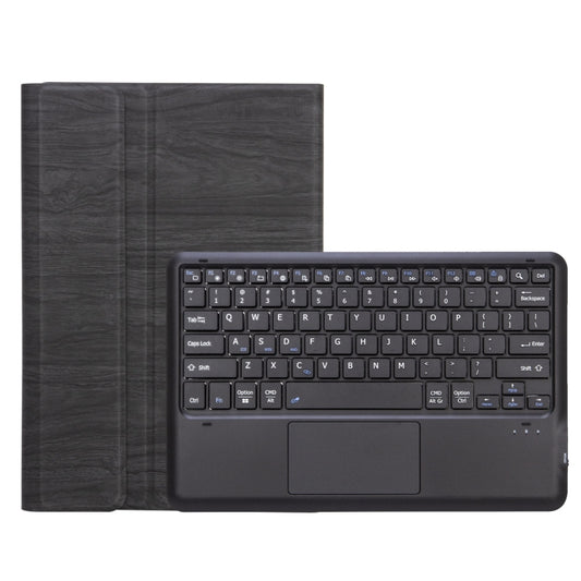 SF109-A Tree Texture Bluetooth Keyboard Leather Case with Touchpad For Microsoft Surface Pro 4 / 5 / 6 / 7(Black + Black) by buy2fix