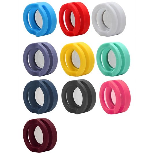 Pet Collar Anti-scratch Shockproof Silicone Case For AirTag, Size:34.1x34.1x18.2mm(Red) by Mutural